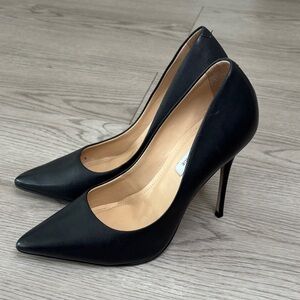 Saks Fifth Avenue Black Pointed-Toe Stiletto Pumps
